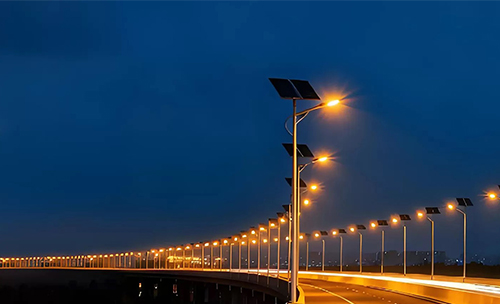 split solar street light