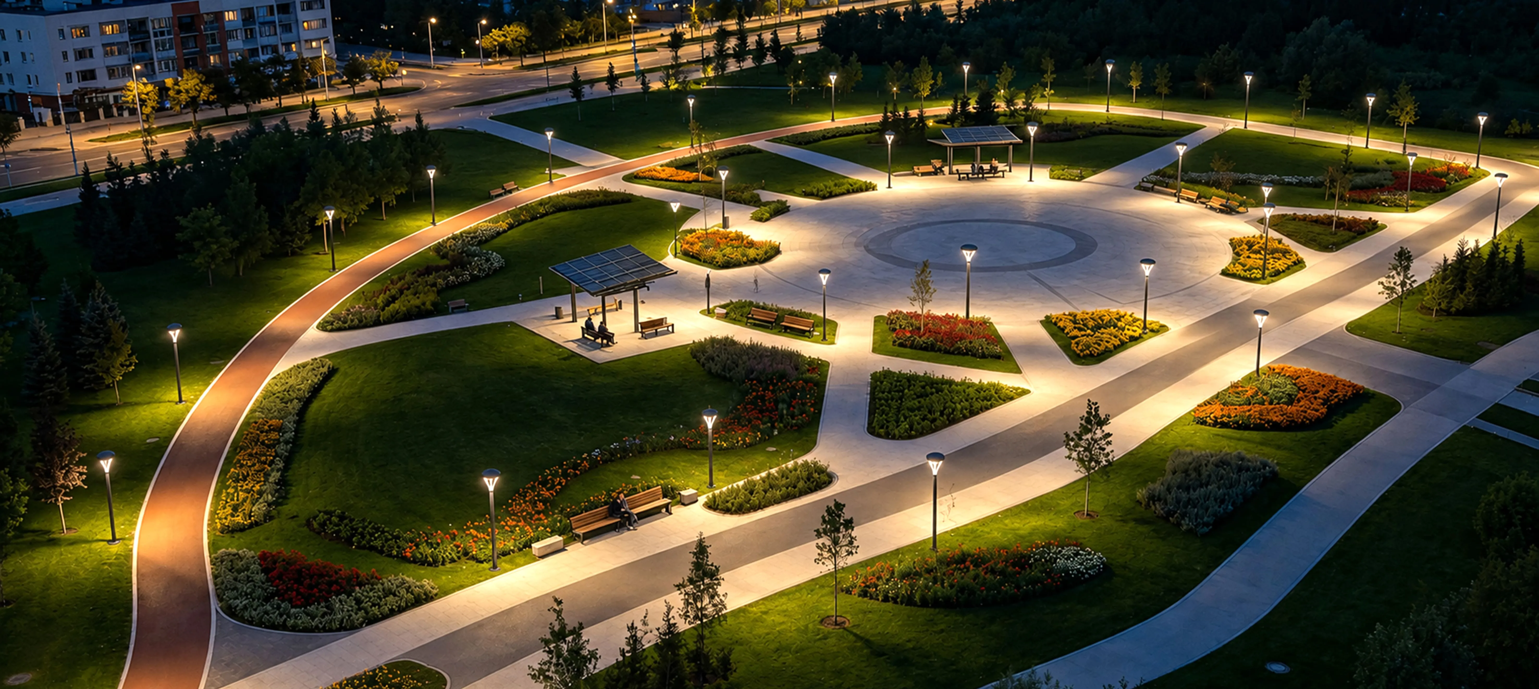 Park Lighting System | Street Light & Light Pole