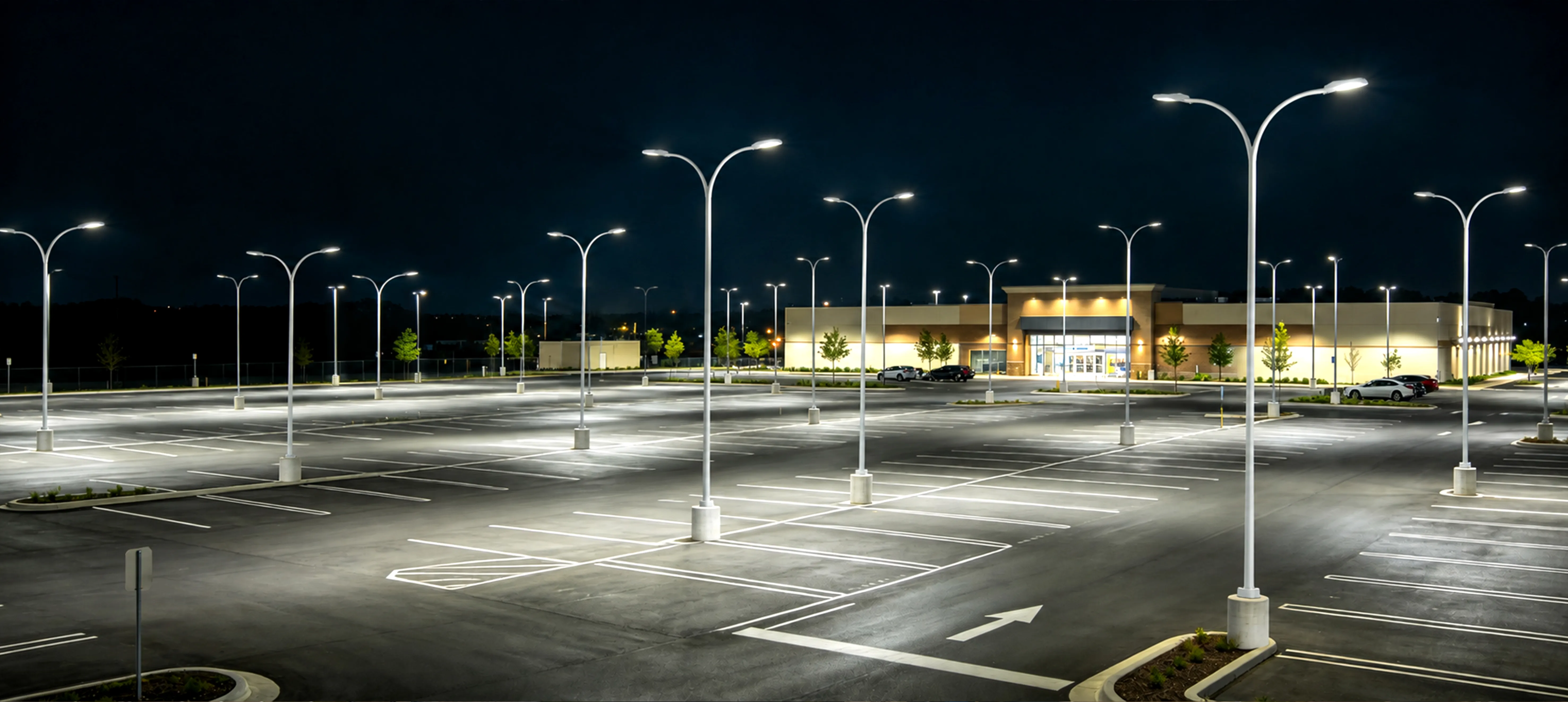 Parking Lot Lighting System | Street Light & Light Pole