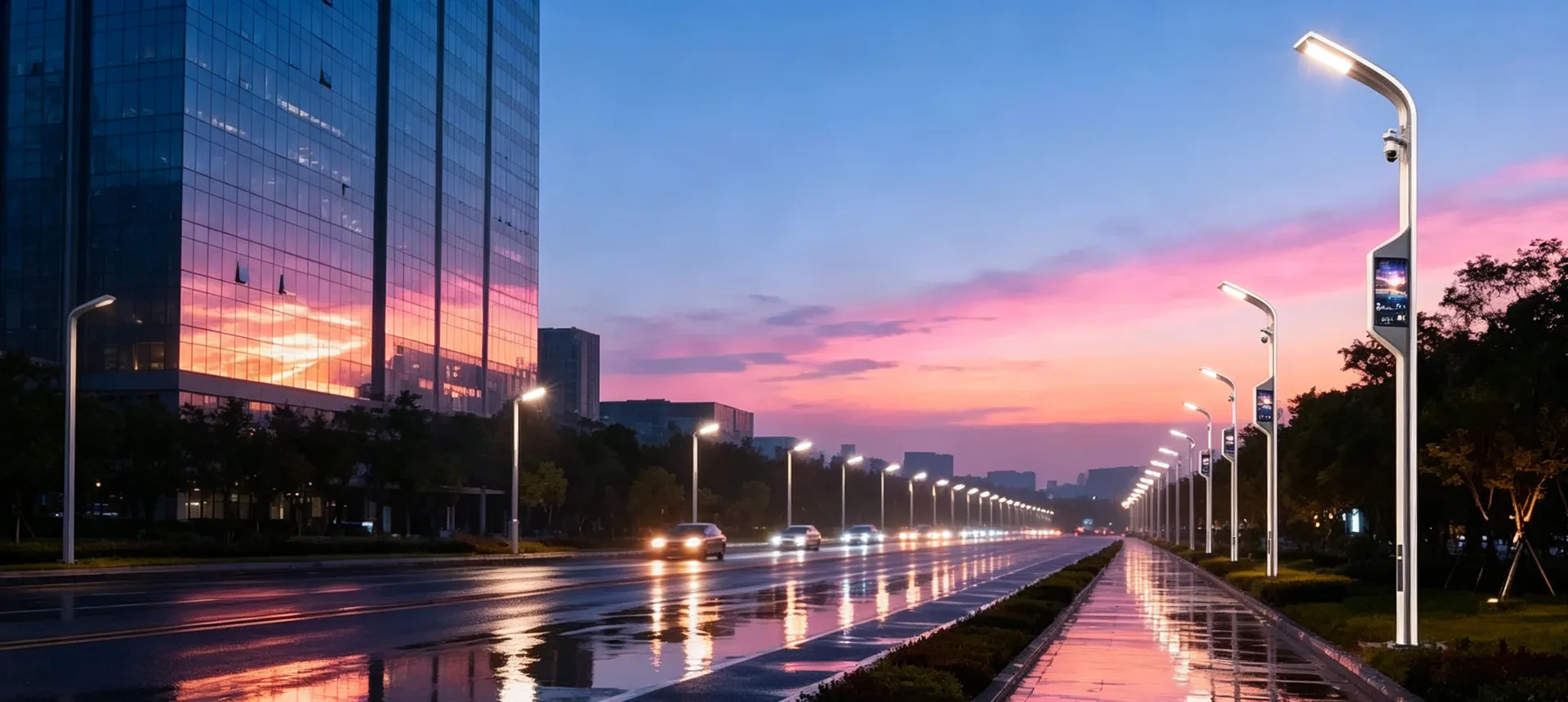 Smart City Lighting System | Street Light & Light Pole