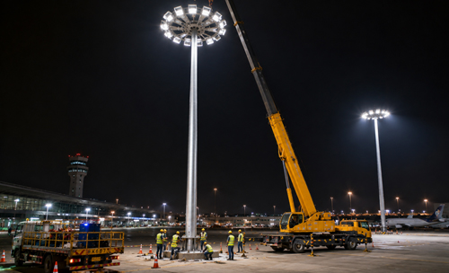 High Mast Light Pole Installation Guide: Foundation, Assembly, Erection and Testing