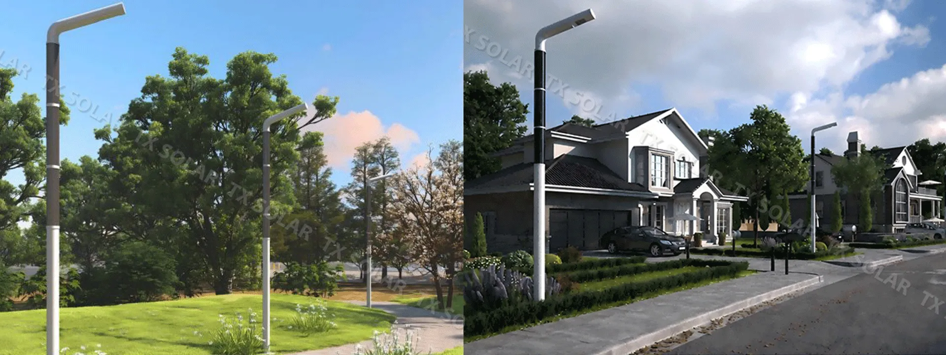 Product Applications of New Solar Pole Light