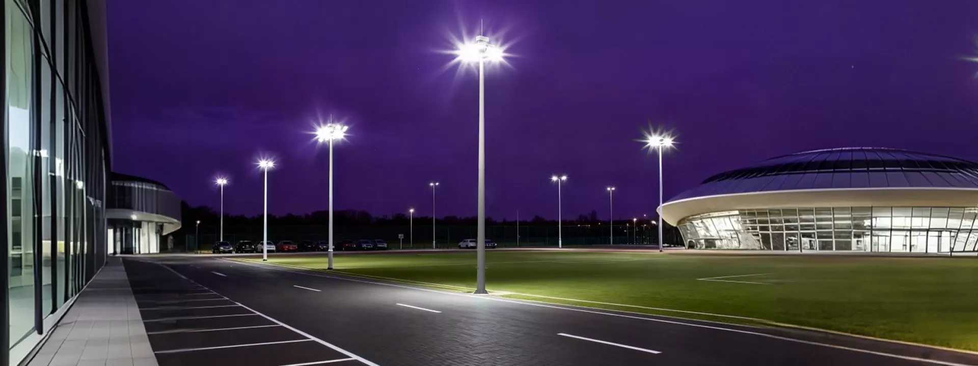 High Mast Lighting with Lifting System Applications