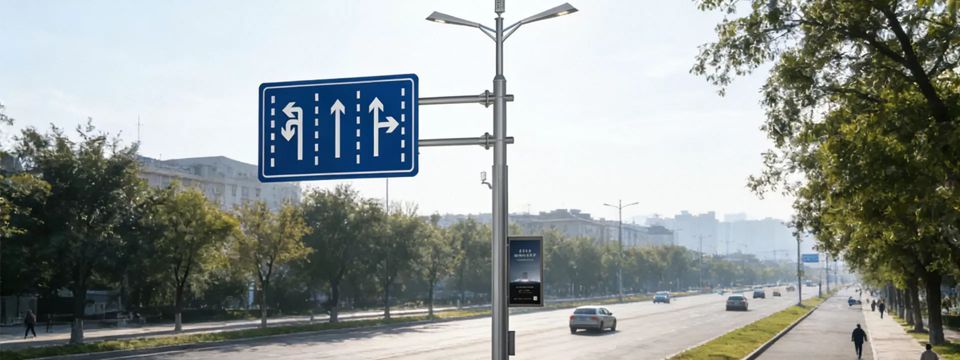 How to Maintain Street Light Poles with Road Signs?