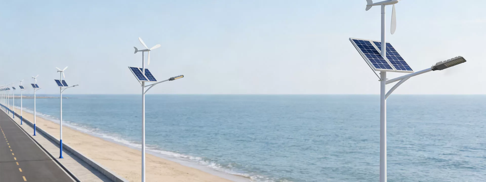 Product Application of Hybrid Solar Street Lights