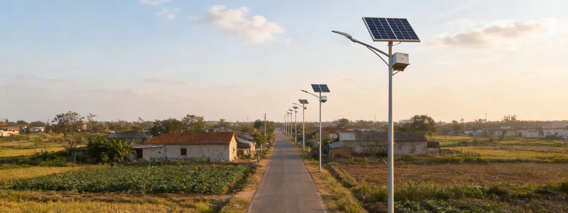 Product Application of Solar Street Light with Gel Battery