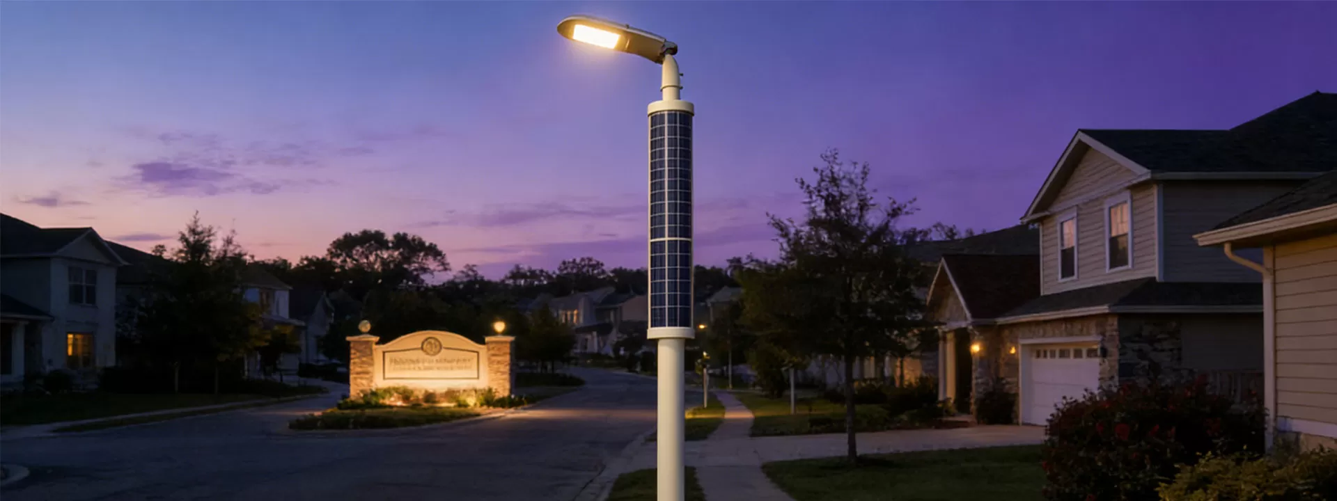 Product Applications of Semi-flexible Solar Pole Light