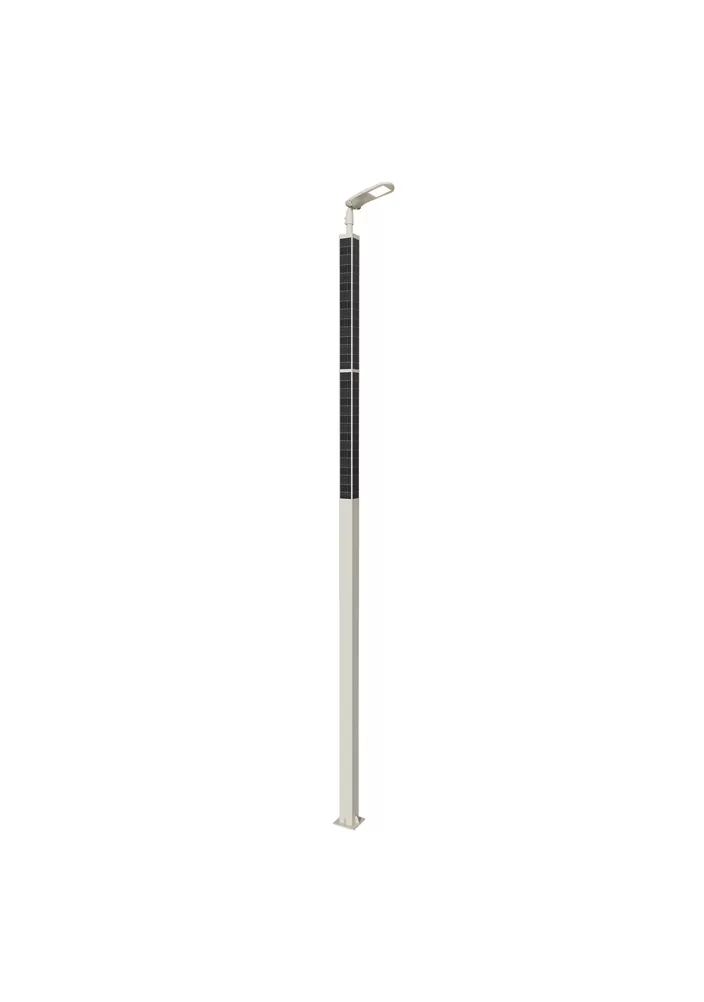 Square Solar Pole Light