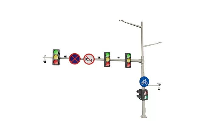 Street Light Pole with Signal Light