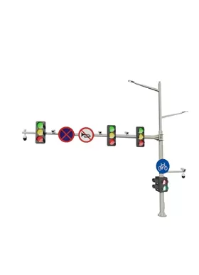 Street Light Pole with Signal Light